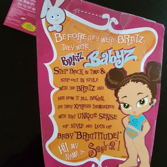 NEW Bratz Babyz Sasha & Bunny Boo New in Package Real Fashions - Picture 4 of 4